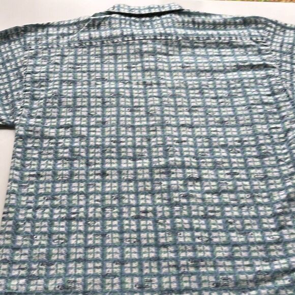 Vintage Maxx Textured Print Camp Shirt Mens M - Picture 7 of 10